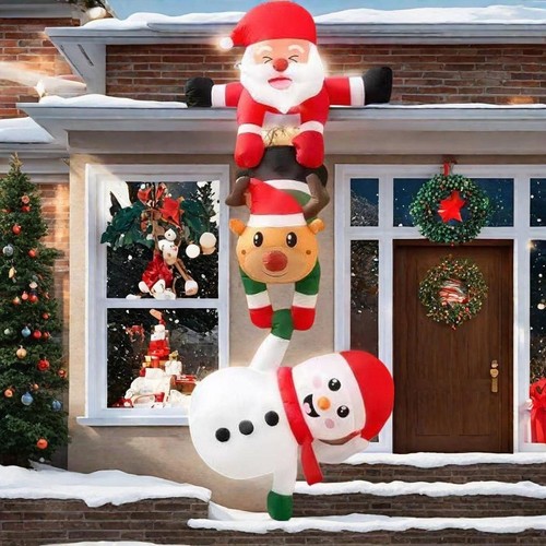 Décoration gonflable noël - gonflable, de