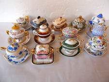 Soupières miniature Porcelaine Art Lot de 13