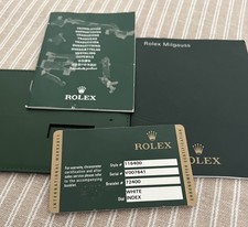 Rolex Oyster Milgauss 116400 / 2009 Card And Wallet & Milgauss Booklet V Serial