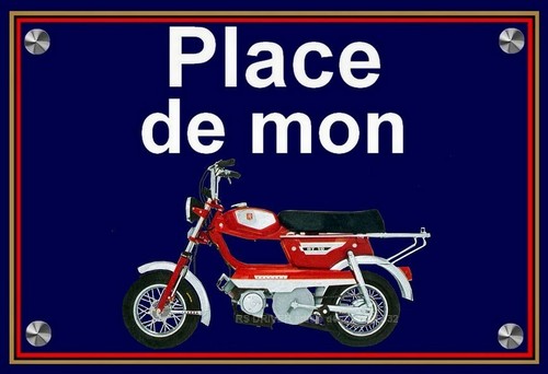 Plaque place mon peugeot - ", de