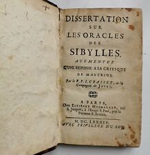 DISSERTATION sur les ORACLES