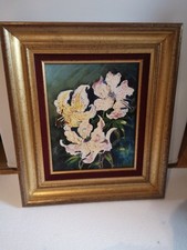 tableau fleurs huile(bouquet