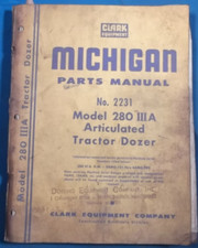 Manuel De Pièces Du Tracteur Dozer Articulé Clark Michigan 280-IIIA