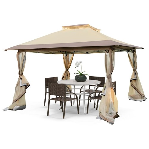 Tonnelle jardin double toit - de,