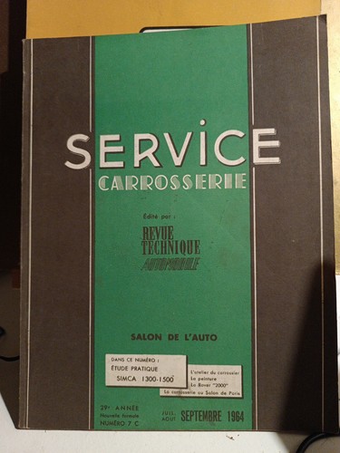 Simca 1300 1500 service - 1300,