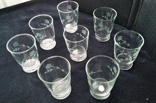 Verres eau vintage - verres,