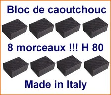 8 X bloc de caoutchouc