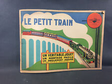 Jouet ancien livre Le petit train à monter facilement Volumétrix annéesq 1950