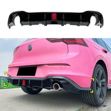 Diffuseur Arrière PERFORMANCE Noir Brillant pour  Golf GTI, R R-Line MK8 2021+