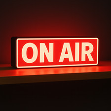 ON AIR LED Lightbox Sign Lamp Studio Recording Light for Streaming Podcasts