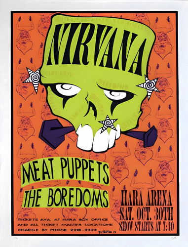 Nirvana concert poster hara - concert,