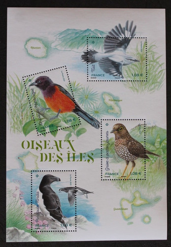 Bloc feuillet f5460 oiseaux - bloc,