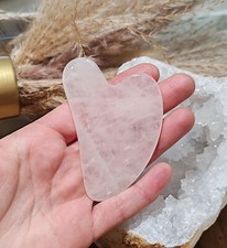 Gua Sha en Quartz rose
