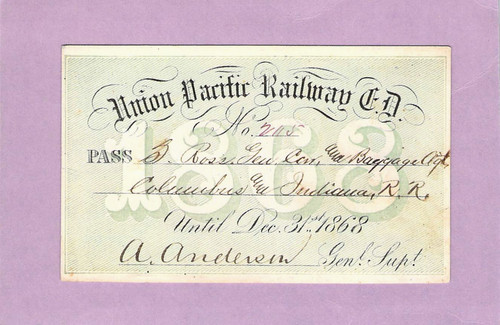 1868 union pacific eastern - 1868,