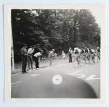Cyclists Blurred Movement Bike Racing - Vintage Photo Snapshot