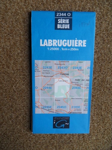 526 carte ign série - ign, bleue