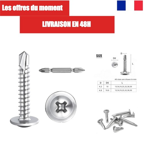 Vis autoperceuses tôle