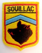 Écusson SOUILLAC Lot France - en feutrine brodée