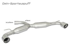 Ragazzon Duplex Sport Échappement VW Golf 6 GTI Système 76mm Par 102mm Roulé