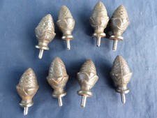 8 pignes glands fonte ancienne décoration treille grille meuble hauteur 4,8 cm