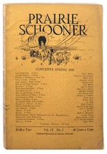 Weldon Kees / Prairie Schooner Vol IX No 2 First Edition 1935