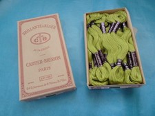 mercerie ancienne Cartier Bresson fil brillanté d'Alger 24 écheveaux color 66