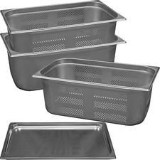 Gastronorme GN 1/1 Bac Perforé Acier Inox Conteneur Plateau 530x325m