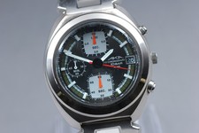 Vintage 1996 [Exc+5] Seiko Alba Aka Chronograph V657-6030 Black Qz Mens Watch