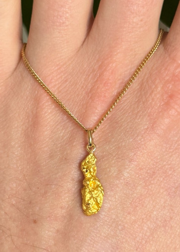 Pendentif pépite or - pendentif,