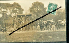 PORT MONT WORKERS AND STEAM ENGINE UNIQUE CP PHOTO