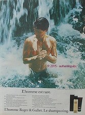 PUBLICITE ROGER & GALLET L'HOMME GARRICK D ALPINISTE RALLYEMAN DE 1983 FRENCH AD