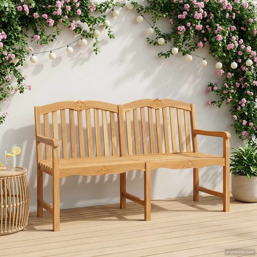 Banc bois sculpté - sculpté, en