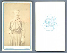 A. Bastier, Limoges Un zouave pontifical  vintage carte de visite, CDV CDV, ti