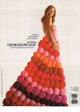 PUBLICITE ADVERTISING 044   1975   GEORGES PICAUD    laines