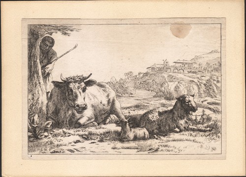 1690 gravure berger - 1690, derrière