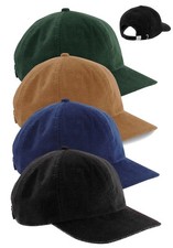 Casquette De Baseball Beechfield Heritage En Velours Côtelé Noir Vert Bleu Camel