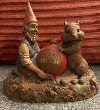 Vintage “Cairn Christmas 1994” Gnome Figurine SIGNED BY Tom Clark & Tim Wolfe58
