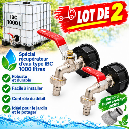 Robinet cuve ibc 1000l - cuve,