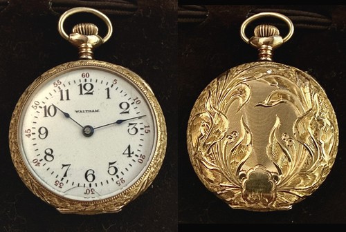 Waltham montre gousset 14k - waltham,