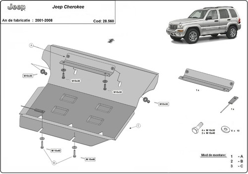 Protection sous moteur jeep - protection,