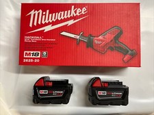 Milwaukee 2625-20 M18 volt Hackzall Reciprocating Saw w/ 2 Batteries New in Box