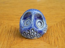  Blue Ceramic Owl 3cm
