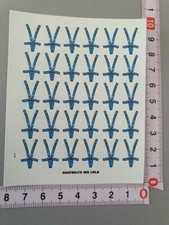 ANTIQUE/OLD DECALS 1/43 SAFETY HARNESSES 5 PTS MG-LOLA BLUE - CARPENA DCC21