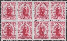 NEW ZEALAND 1906 Waterloo plate in block 8, UM/FM hinged. SG 352. Cat.£400.