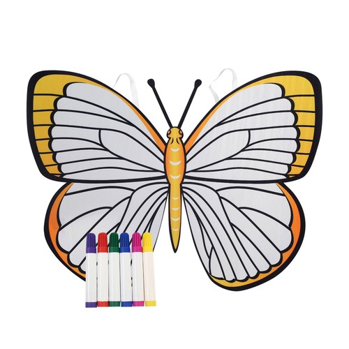 Ailes papillon jaunes à - jaunes,