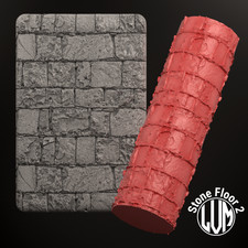 Rouleau de Texture roller Dalles de pierre n°2 Modélisme Wargames Warhammer LVM