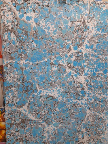 Papier marbré cuve de - marbré, à