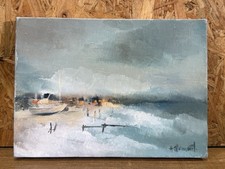 Tableau huile sur toile marine