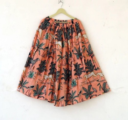 Jupe longue florale coton - en,