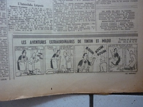 Tintin journal soir - tintin,